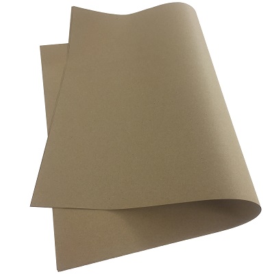 50 Sheets Of Recyclable Brown Kraft Wrapping Paper 500x750mm, 90gsm